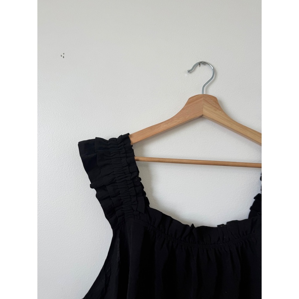 KFUBUO Women's Ruffle Pajama Tank Top – Black – Size 2X – NWT - Picture 3 of 6